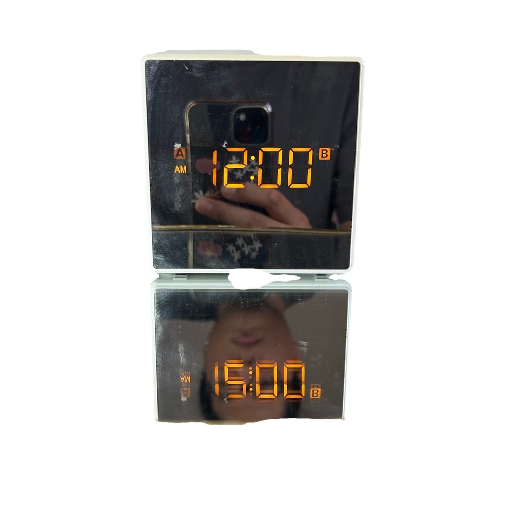 Sony ICF-C1T Alarm Clock AM/FM Radio with Dual Alarms‎ White ICFC1T LCD Screen